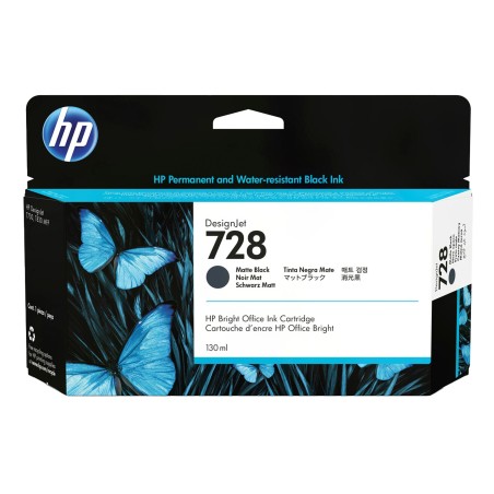 Hp Cartuccia ink originale 728 Nero opaco 3WX25A 130 ml