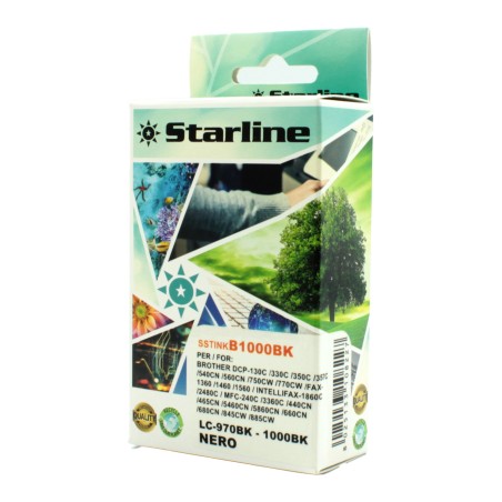 Starline Cartuccia ink per Brother Nero LC1000BK 22,6ml