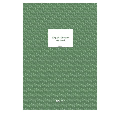 Registro giornale lavori 31 x 21cm 47pg numerate Edipro