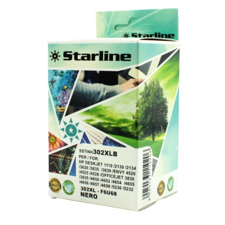 Starline Cartuccia ink Compatibile per HP 302XL F6U68AE