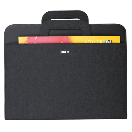 Portablocco tessuto c/anelli nero 28,5x36 cm City Time