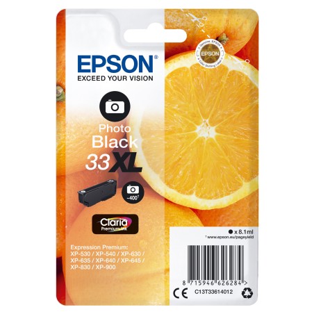 Epson Cartuccia ink 33XL Nero Photo C13T33614012 8,1ml