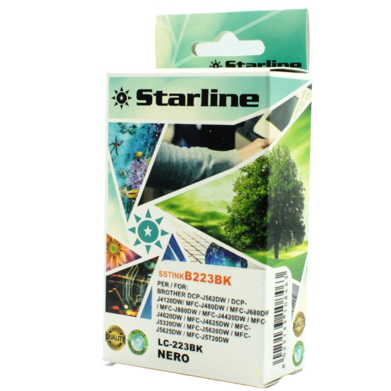 Starline Cartuccia ink per Brother Nero LC223BK 14,6ml