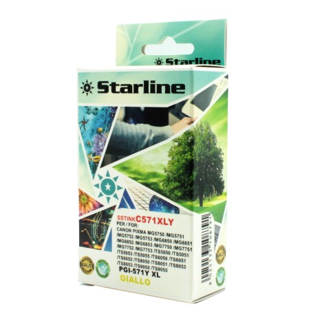 Starline Cartuccia ink per Canon Giallo CLI571Y 12,4ml