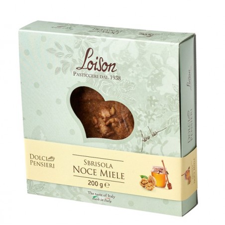 Torta sbrisola noce miele 200 gr Loison