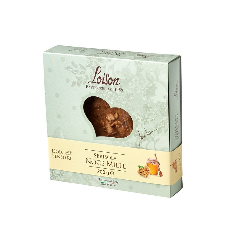 Torta sbrisola noce miele 200 gr Loison