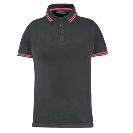 Polo donna WayLady taglia M grigio/fucsia Upower