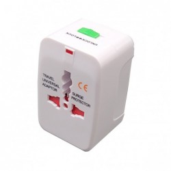 Adattatore da viaggio universale bianco MKC Melchioni