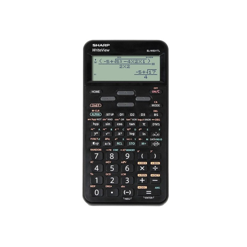Sharp Calcolatrice Scientifica ELW531TL Nero ELW531TLBBK