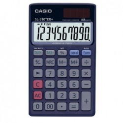 Calcolatrice tascabile SL310TER+ 10 cifre blu Casio