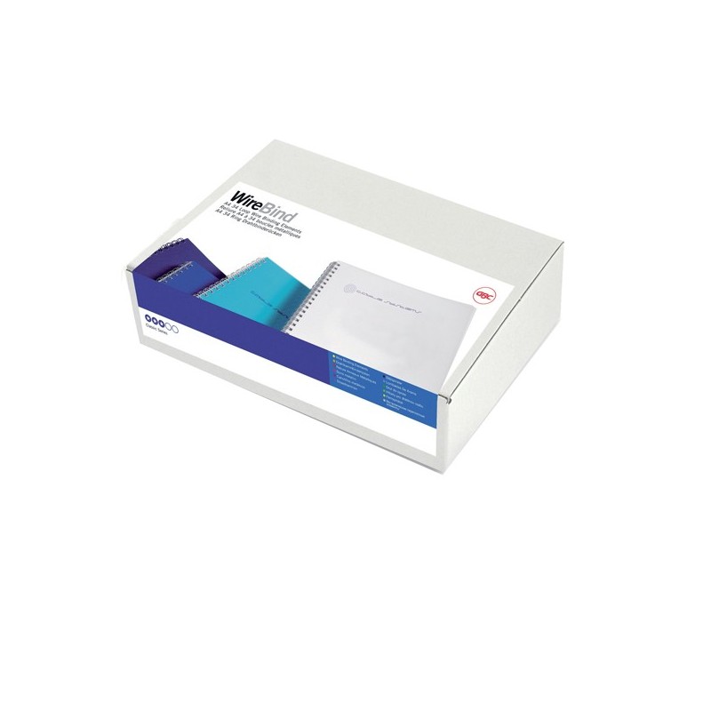 Dorsi spirale metallo 34 anelli passo 3:1 7,9 mm bianco GBC scatola 100 pezzi