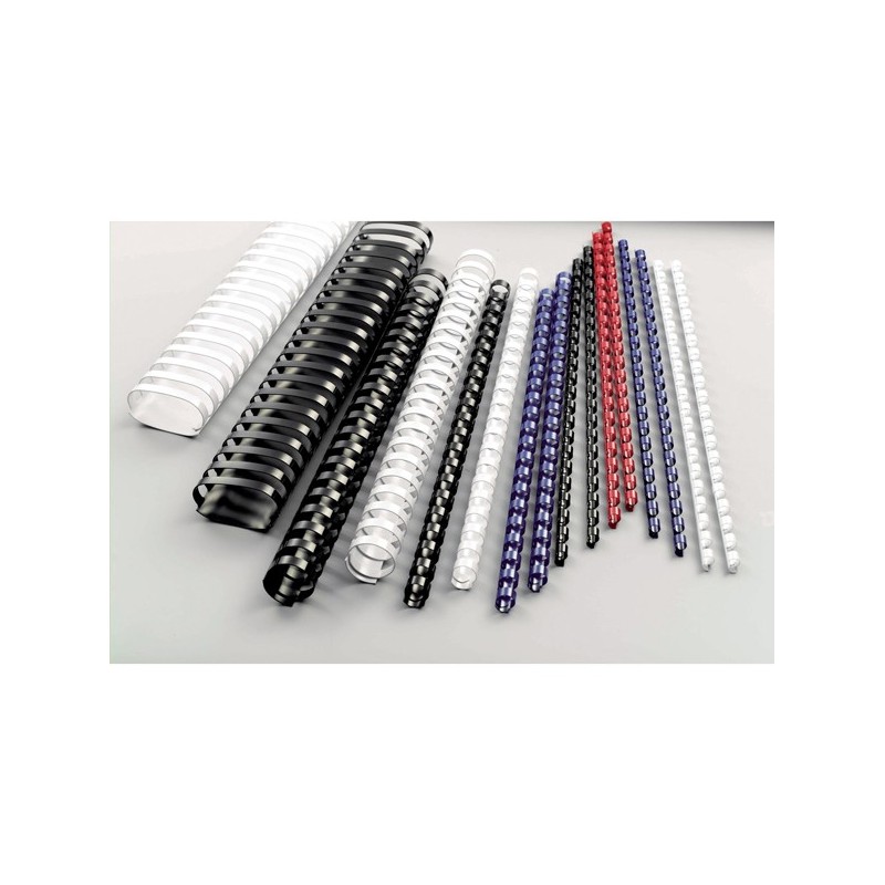 Dorsi spirale 21 anelli 16 mm blu GBC scatola 100 pezzi