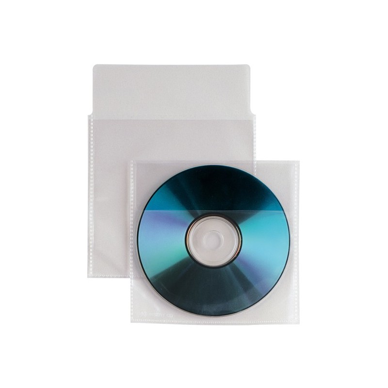 Buste a sacco Insert CD patella di chiusura PPL 125x120 mm Sei Rota conf. 25 pezzi