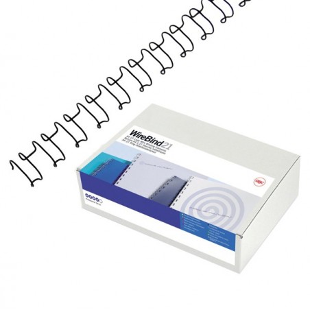Dorsi spirale IbiWire metallo 21 anelli 12 mm argento GBC scatola 100 pezzi