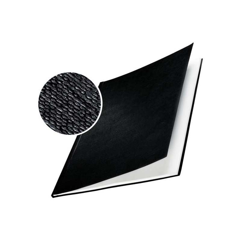 Copertine Impressbind rigide 7 mm finitura lino nero Leitz scatola 10 pezzi