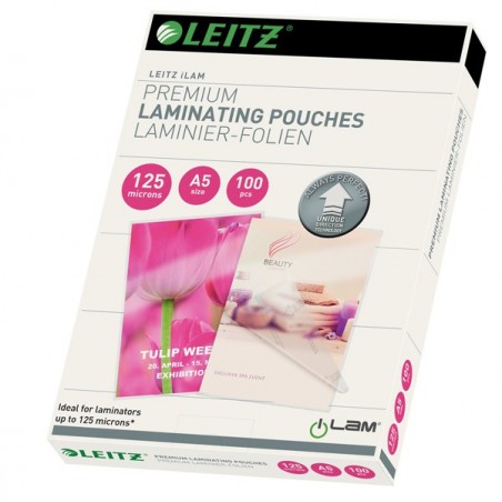 Pouches ILam A5 154x216 mm 2x125 micron Leitz conf. 100 pezzi