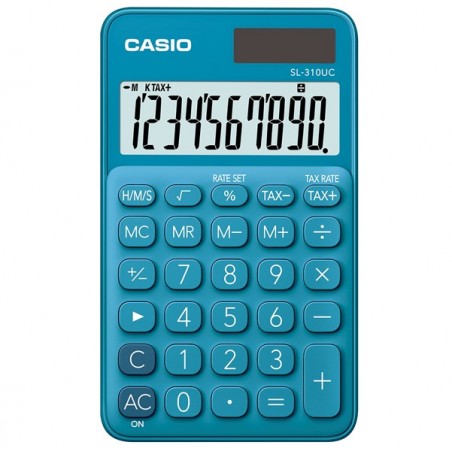 Calcolatrice tascabile SL310UC 10 cifre blu Casio