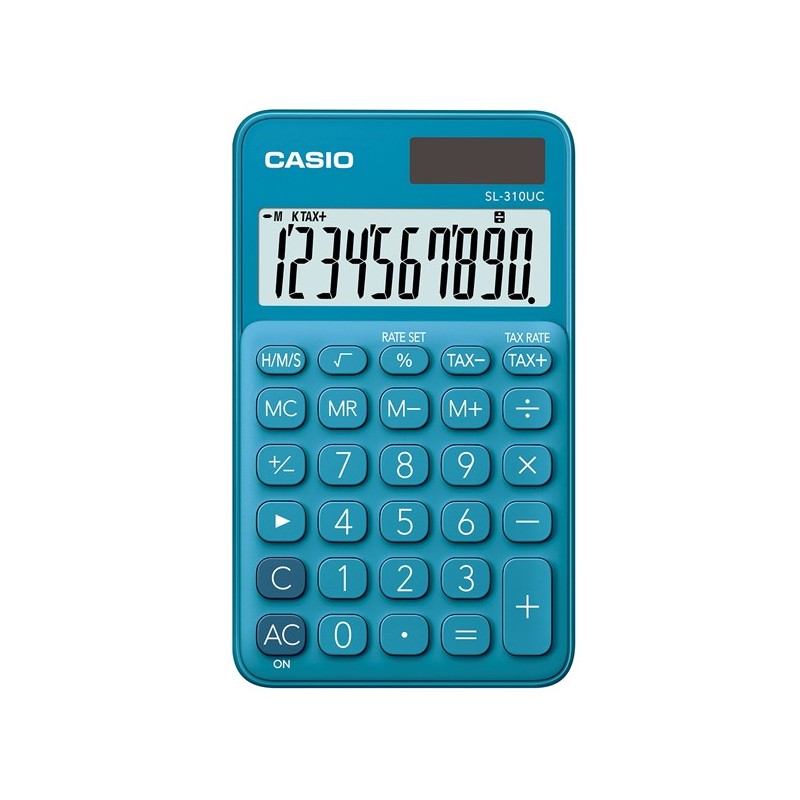 Calcolatrice tascabile SL310UC 10 cifre blu Casio