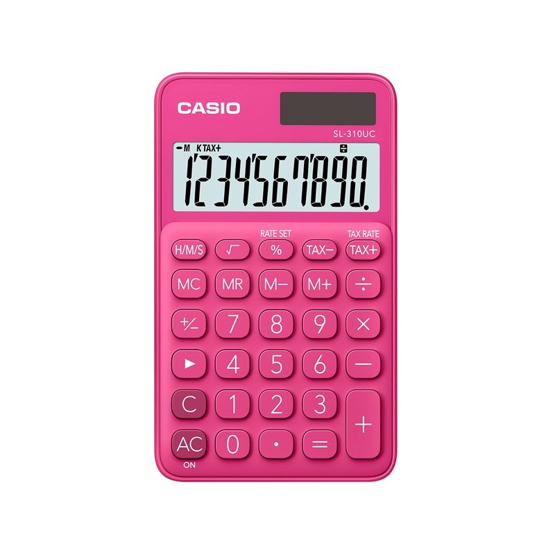Calcolatrice tascabile SL310UC 10 cifre rosso Casio