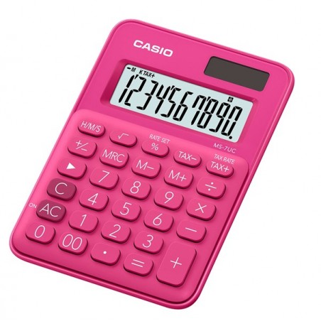 Calcolatrice da tavolo MS7UC 10 cifre big display fucsia Casio