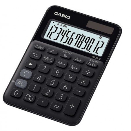 Calcolatrice da tavolo MS 20UC 105x149,5x23 mm 12 cifre plastica nero Casio