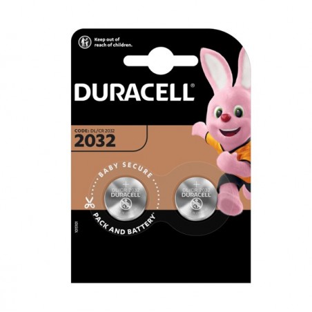 Pile litio 3V DL2032 Duracell blister 2 pile