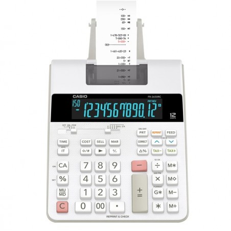 Calcolatrice scrivente FR2650RC 12 cifre 31,3 x 19,5 x 6,47 cm bianco Casio
