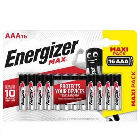 Pile ministilo AAA 1,5V Energizer max blister 16 pezzi