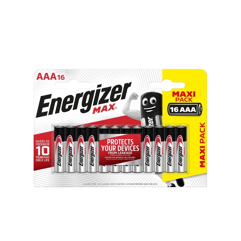 Pile ministilo AAA 1,5V Energizer max blister 16 pezzi