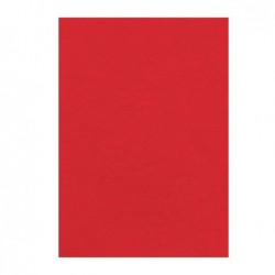 Copertine per rilegatura A4 cartoncino groffrato semilpelle 240 gr rosso Fellowes conf.100 pezzi