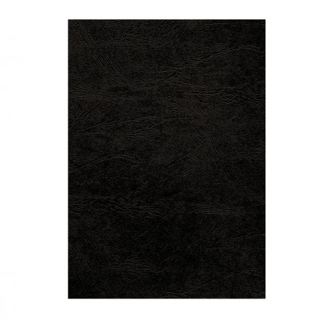 Copertine per rilegatura A4 cartoncino groffrato semilpelle 240 gr nero Fellowes conf.100 pezzi