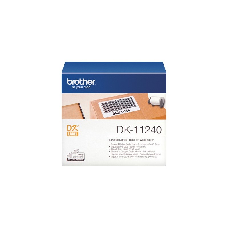 Brother Etichette adesiva 600 Etichette 102 x 51 mm Nero/Bianco DK11240