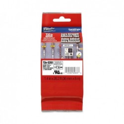 Brother Nastro con adesivo resistente Nero/Bianco TZES261 36mm x 8mt