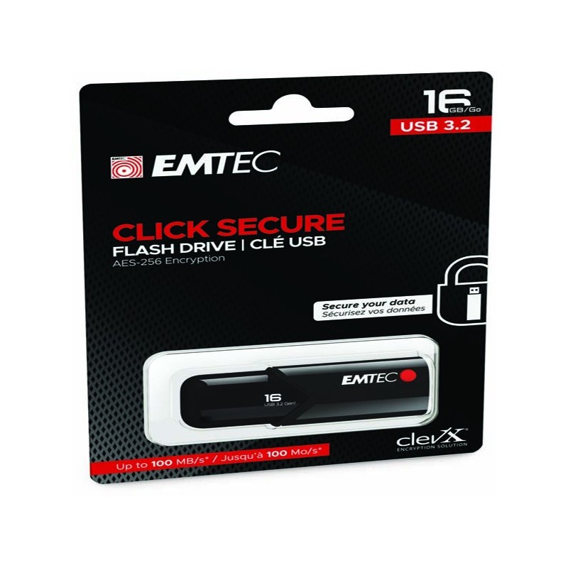 Emtec Memoria USB B120 Click&Secure ECMMD16GB123 16 GB