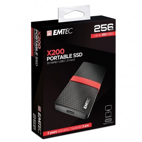 Emtec SSD 3.1 Gen2 X200 Portable ECSSD256GX200 256GB