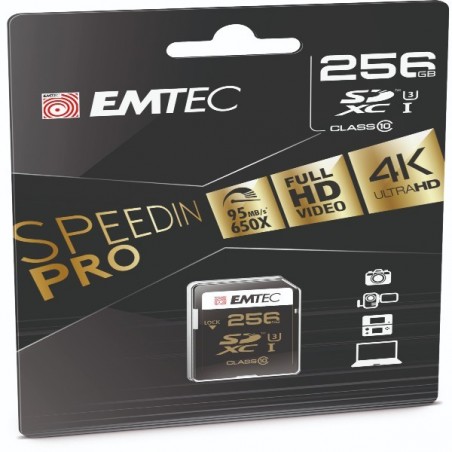 Emtec SD Speedin USH1 U3 ECMSD256GXC10SP 256GB