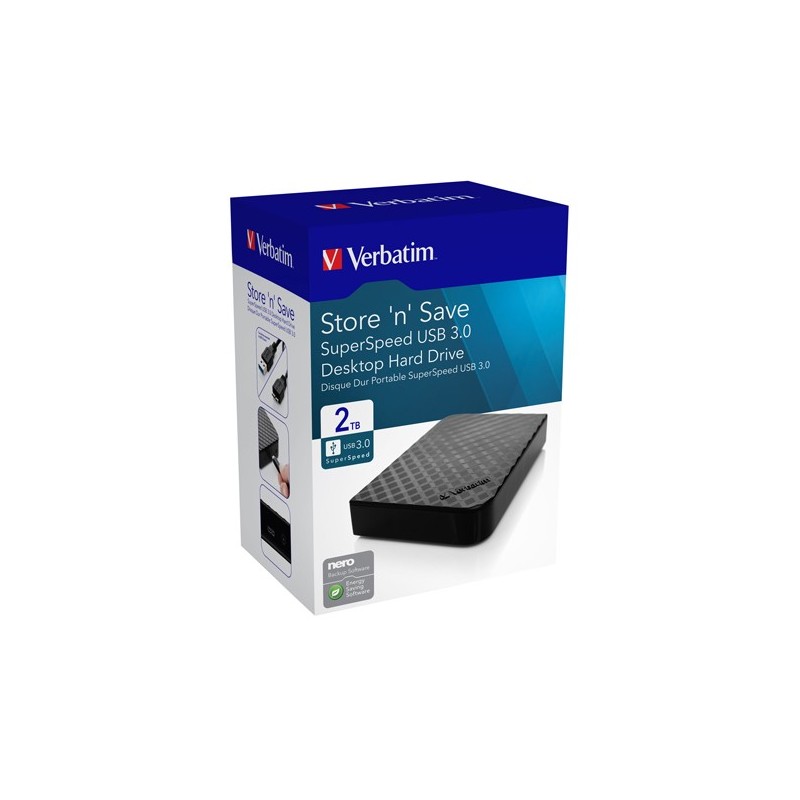 Verbatim HDD esterno 3.5 USB 3.0 47683 2TB