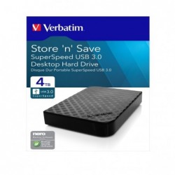 Verbatim HDD Esterno USB 3.0 3.5" 4TB 47685