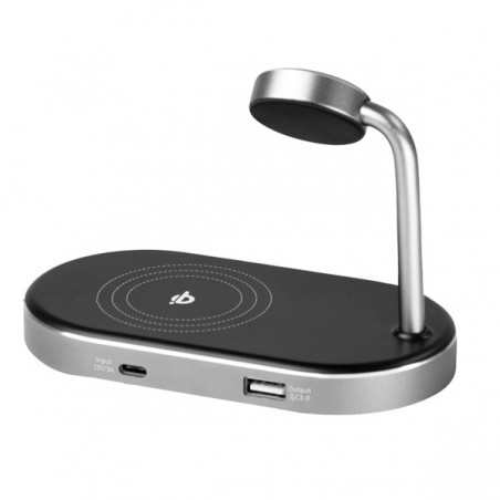 Verbatim Supporto di ricarica 3in1 WCS02 ricarica via cavo e wireless