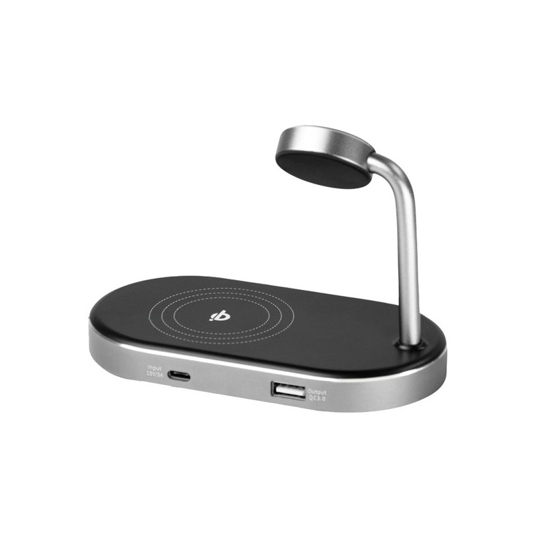 Verbatim Supporto di ricarica 3in1 WCS02 ricarica via cavo e wireless
