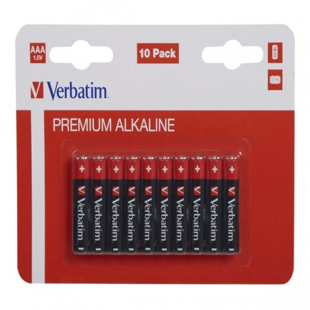 Verbatim Blister 10 Pile alkaline ministilo AAA 49874