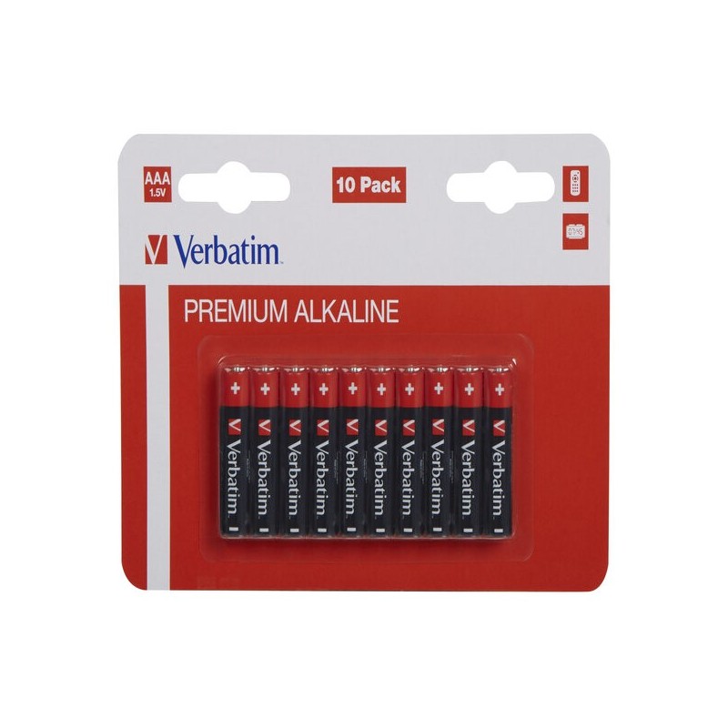 Verbatim Blister 10 Pile alkaline ministilo AAA 49874
