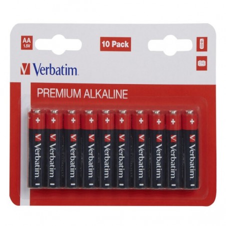 Verbatim Blister 10 Pile alkaline Stilo AA 49875