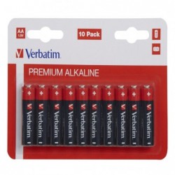 Verbatim Blister 10 Pile alkaline Stilo AA 49875