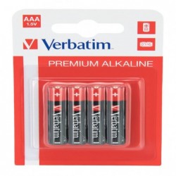 Verbatim Scatola 4 Pile alkaline mini stilo AAA 49920