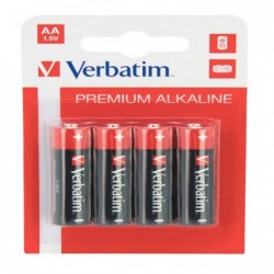 Verbatim Scatola 4 Pile alkaline stilo AA 49921