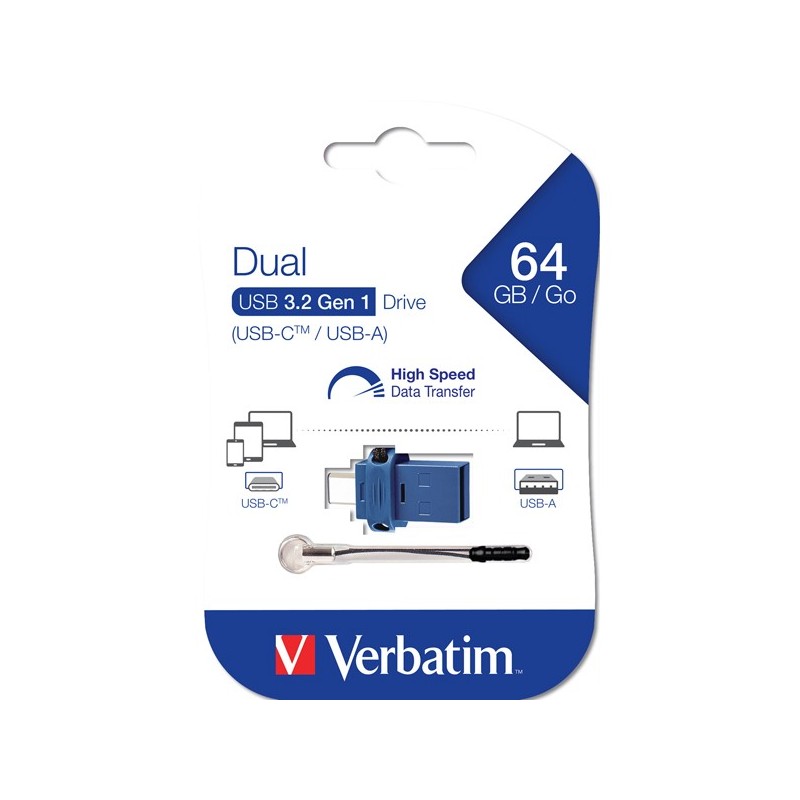 Verbatim Memoria USB 3.0 Store 'N' Go Dual Drive USBA / USBC 64 GB 49967