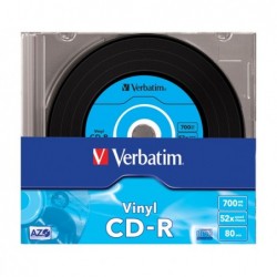 Verbatim Scatola 10 CDR Data Life Plus Data Vinyl slim 1X/52X 43426 700MB