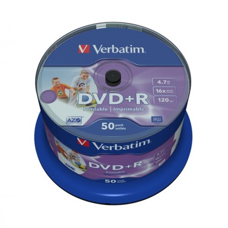 Verbatim Scatola 50 DVD+R stampabile 43512 4,7GB