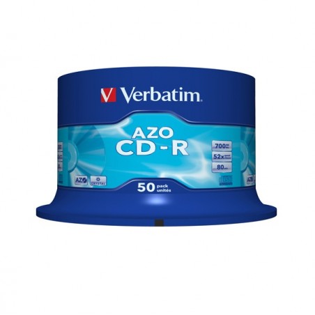 Verbatim Scatola 50 CDR DataLife Plus 1X52X serigrafata crystal 43343 700MB